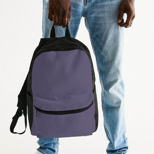 Medium Fully-Muted Purple Canvas Backpack (PU-FM-ME) - Man Holding