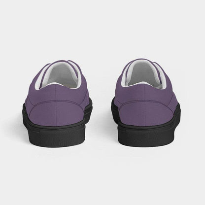 Medium Fully-Muted Purple Men's Canvas Sneakers (MPU2-FM-ME) - Back