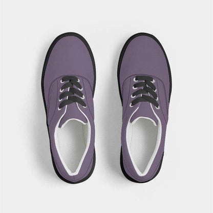 Medium Fully-Muted Purple Men's Canvas Sneakers (MPU2-FM-ME) - Top
