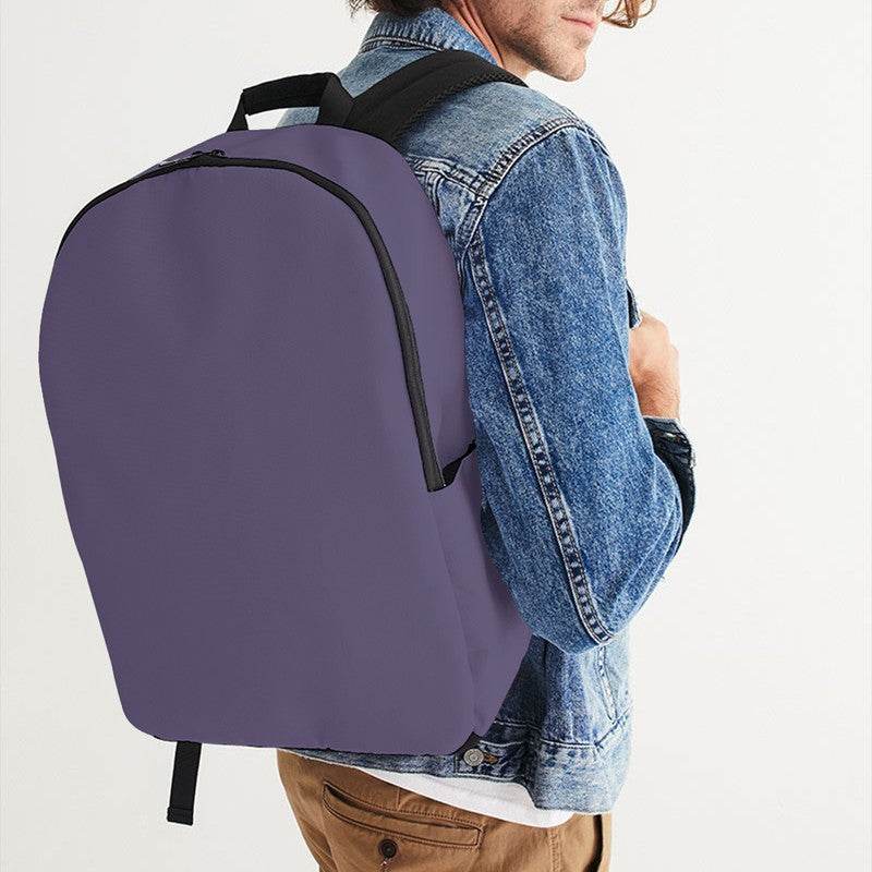 Medium Fully-Muted Purple Waterproof Backpack (PU-FM-ME) - Man CloseUp