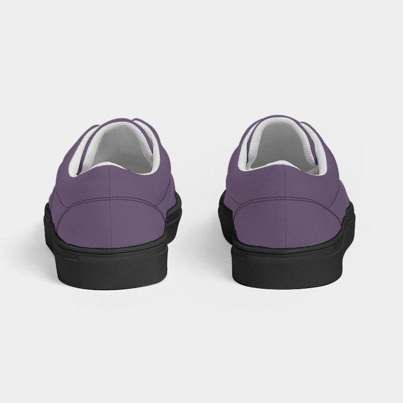 Medium Fully-Muted Purple Women's Canvas Sneakers (MPU2-FM-ME) - Back