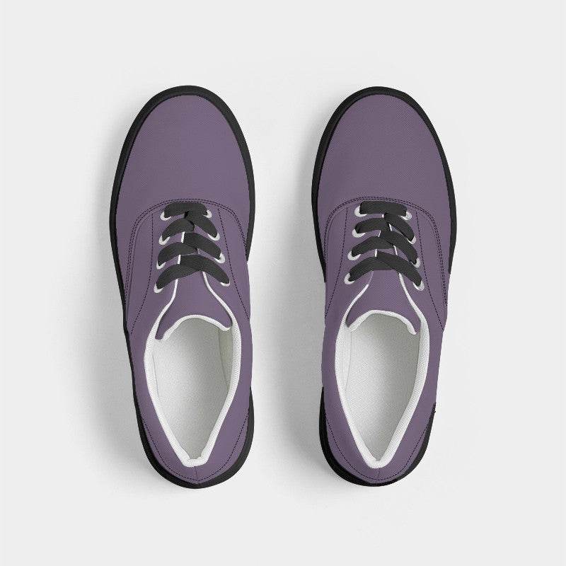 Medium Fully-Muted Purple Women's Canvas Sneakers (MPU2-FM-ME) - Top