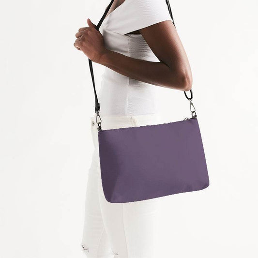 Medium Fully-Muted Purple Zip Pouch (MPU2-FM-ME) - Side CloseUp