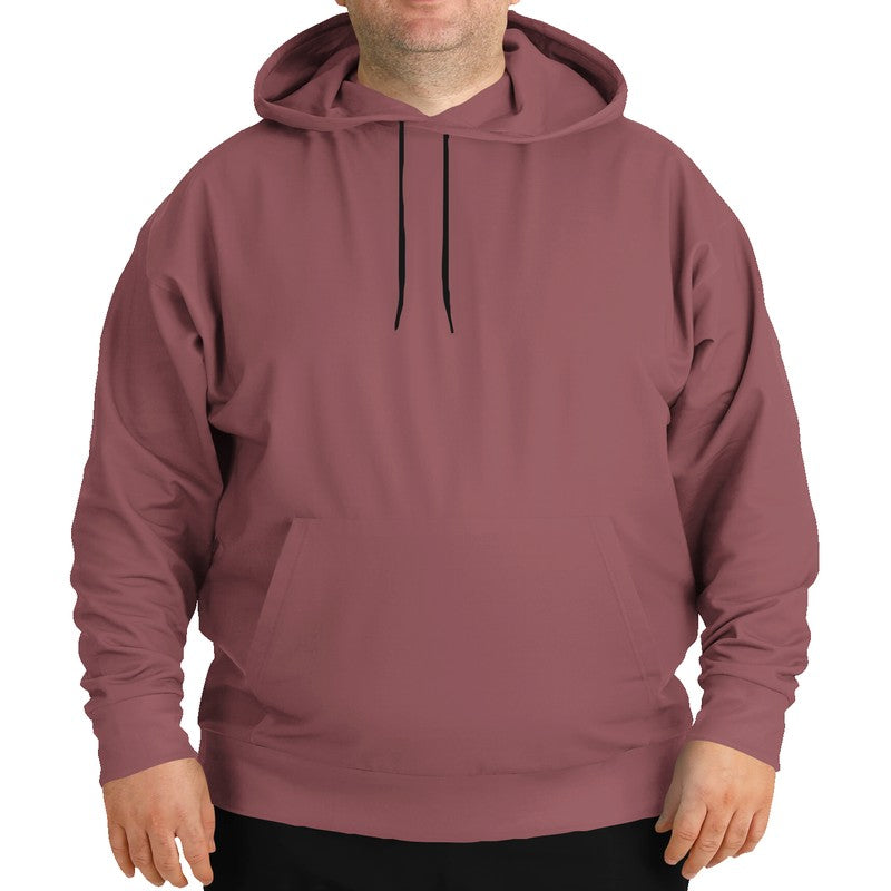 Medium Fully-Muted Red Hoodie PLUS (RPI2-FM-ME) - Man Front PLUS