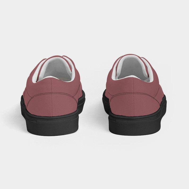 Medium Fully-Muted Red Women's Canvas Sneakers (RPI2-FM-ME) - Back