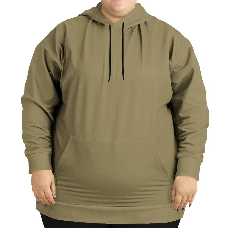 Medium Fully-Muted Yellow Hoodie PLUS (Y-FM-ME) - Woman Front PLUS