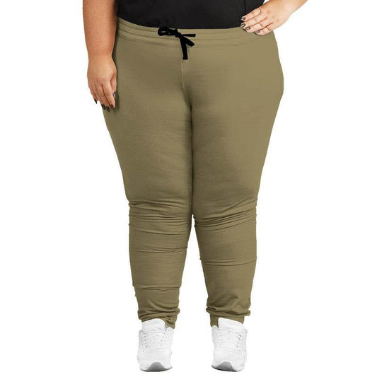 Medium Fully-Muted Yellow Joggers PLUS (Y-FM-ME) - Woman Front PLUS