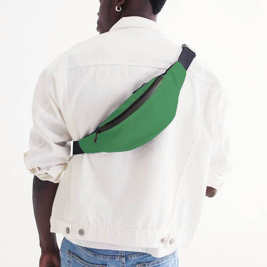 Medium Green Belt Bag (G-ME-ME) - Man Back