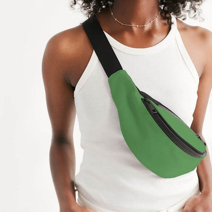 Medium Green Belt Bag (GL1-ME-ME) - Woman Front CloseUp