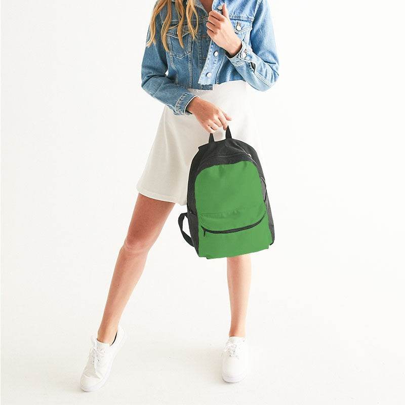 Medium Green Canvas Backpack (GL1-ME-ME) - Woman