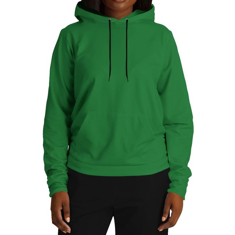 Medium Green Hoodie (C75M0Y100K45) - Woman Front