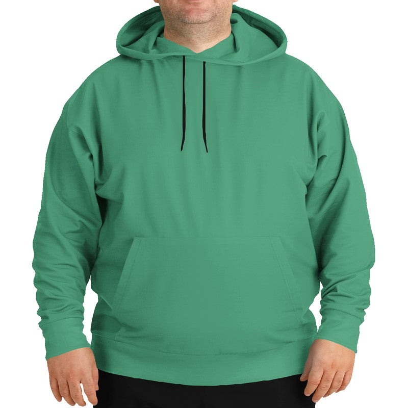 Medium Green Hoodie PLUS (BGG2-ME-ME) - Man Front PLUS