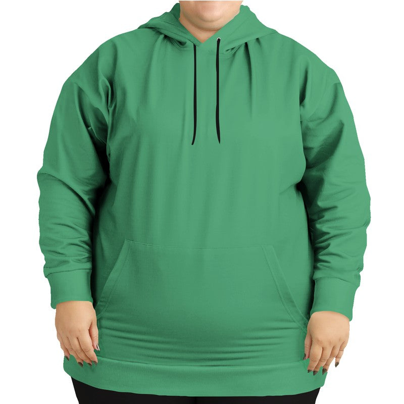 Medium Green Hoodie PLUS (BGG3-ME-ME) - Woman Front PLUS