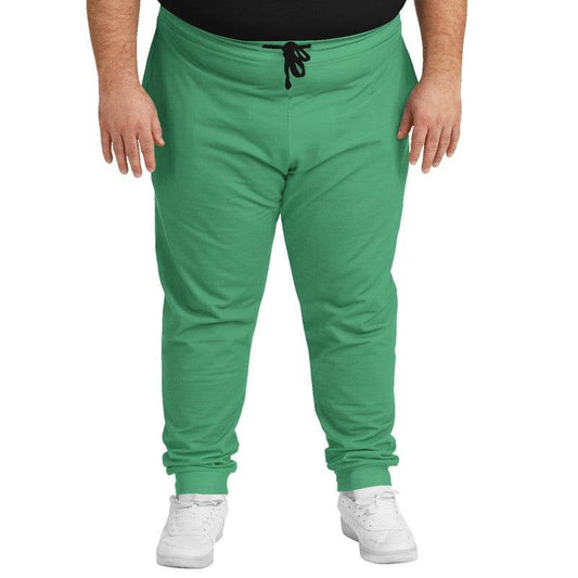 Medium Green Joggers PLUS (BGG3-ME-ME) - Man Front PLUS