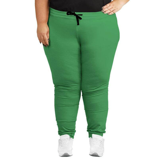 Medium Green Joggers PLUS (G-ME-ME) - Woman Front PLUS