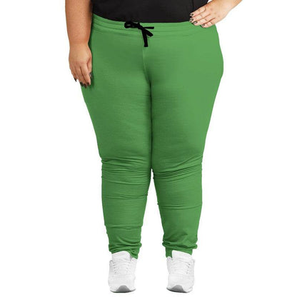 Medium Green Joggers PLUS (GL1-ME-ME) - Woman Front PLUS