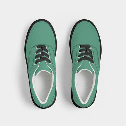 Medium Green Men's Canvas Sneakers (BGG2-ME-ME) - Top