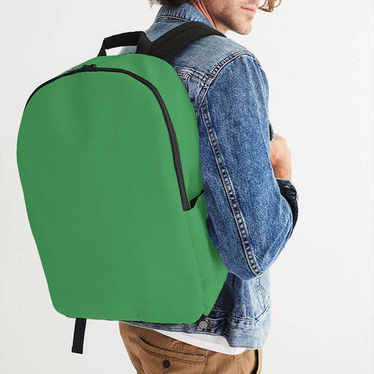Medium Green Waterproof Backpack (G-ME-ME) - Man CloseUp