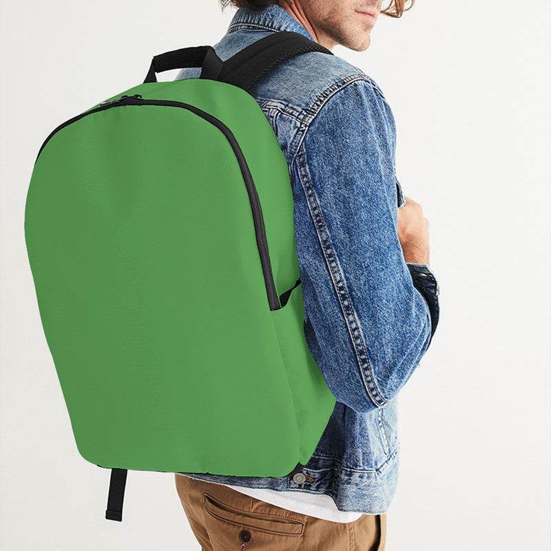 Medium Green Waterproof Backpack (GL1-ME-ME) - Man CloseUp