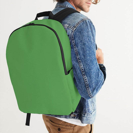 Medium Green Waterproof Backpack (GL1-ME-ME) - Man CloseUp