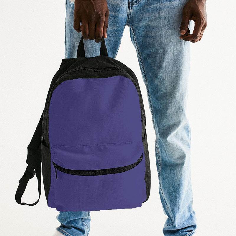 Medium Indigo Canvas Backpack (PUI2-ME-ME) - Man Holding