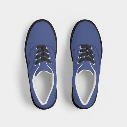 Medium Indigo Men's Canvas Sneakers (I-ME-ME) - Top