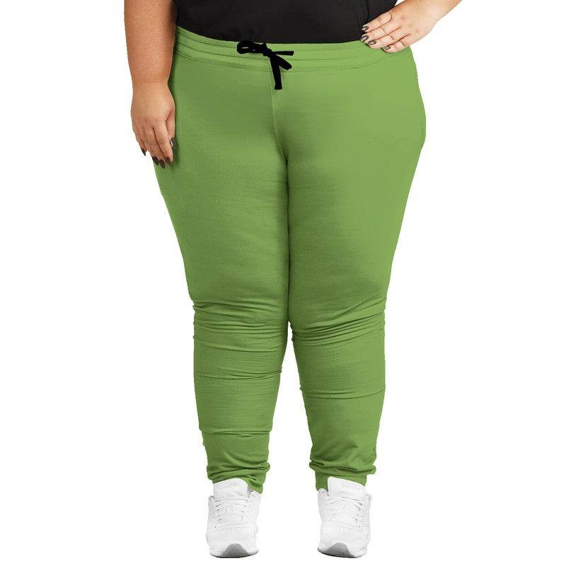 Medium Lime Joggers PLUS (GL3-ME-ME) - Woman Front PLUS