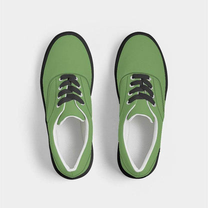 Medium Lime Men's Canvas Sneakers (GL2-ME-ME) - Top