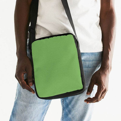 Medium Lime Messenger Pouch (GL2-ME-ME) - Man Front CloseUp