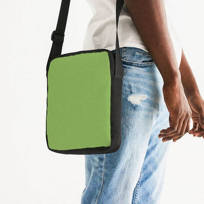 Medium Lime Messenger Pouch (GL3-ME-ME) - Man Side CloseUp