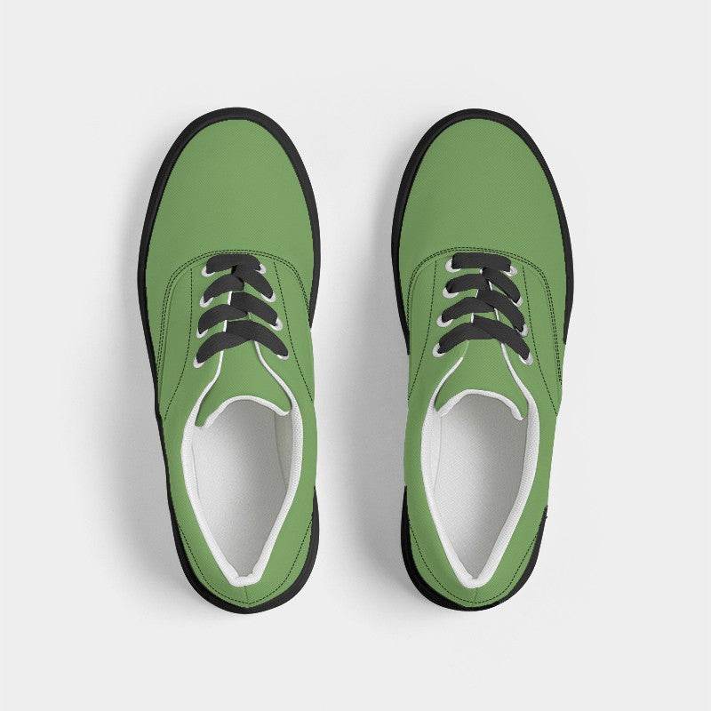 Medium Lime Women's Canvas Sneakers (GL2-ME-ME) - Top