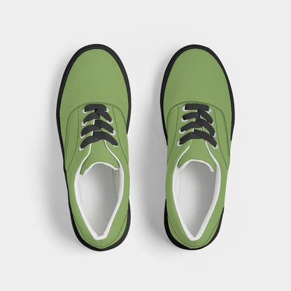 Medium Lime Women's Canvas Sneakers (GL3-ME-ME) - Top