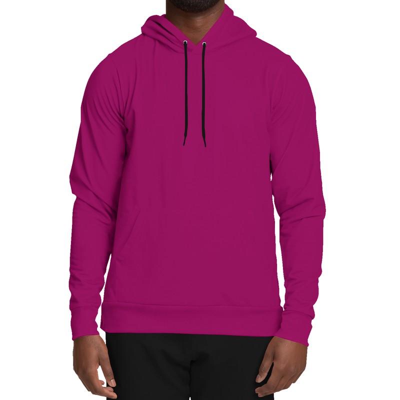 Medium Magenta Hoodie (C0M100Y0K45) - Man Front