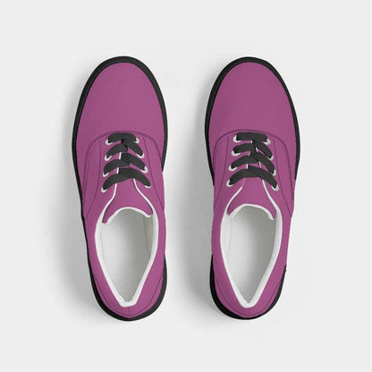 Medium Magenta Women's Canvas Sneakers (PIM2-ME-ME) - Top