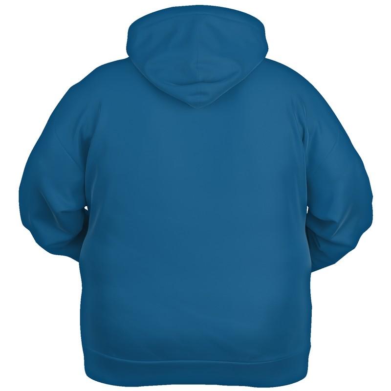 Medium Midtone Blue Hoodie (C80M40Y0K45) - Ghost Back PLUS