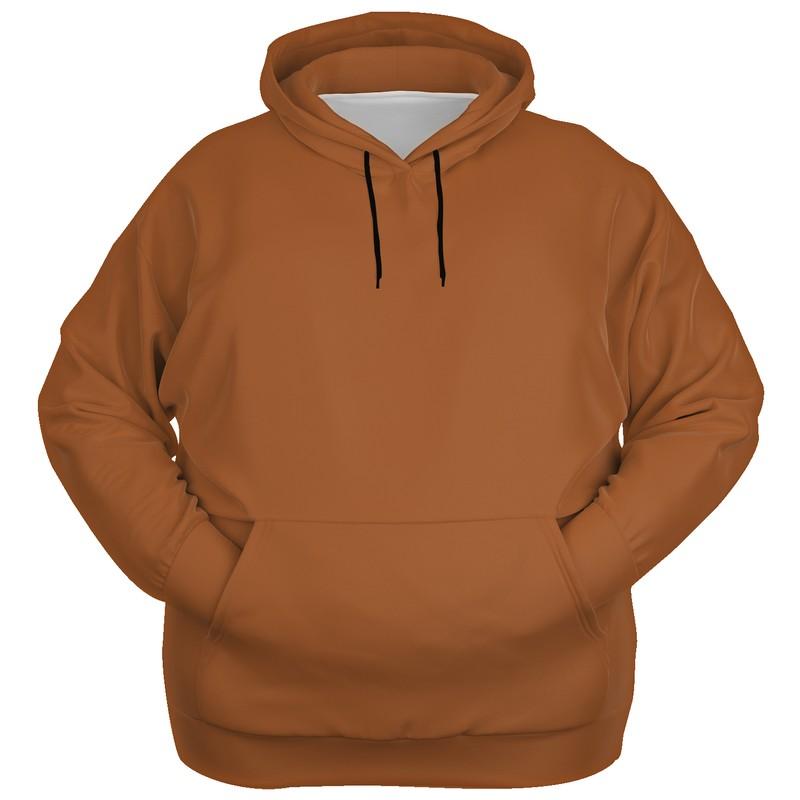 Medium Midtone Orange Hoodie (C0M60Y80K45) - Ghost Front PLUS