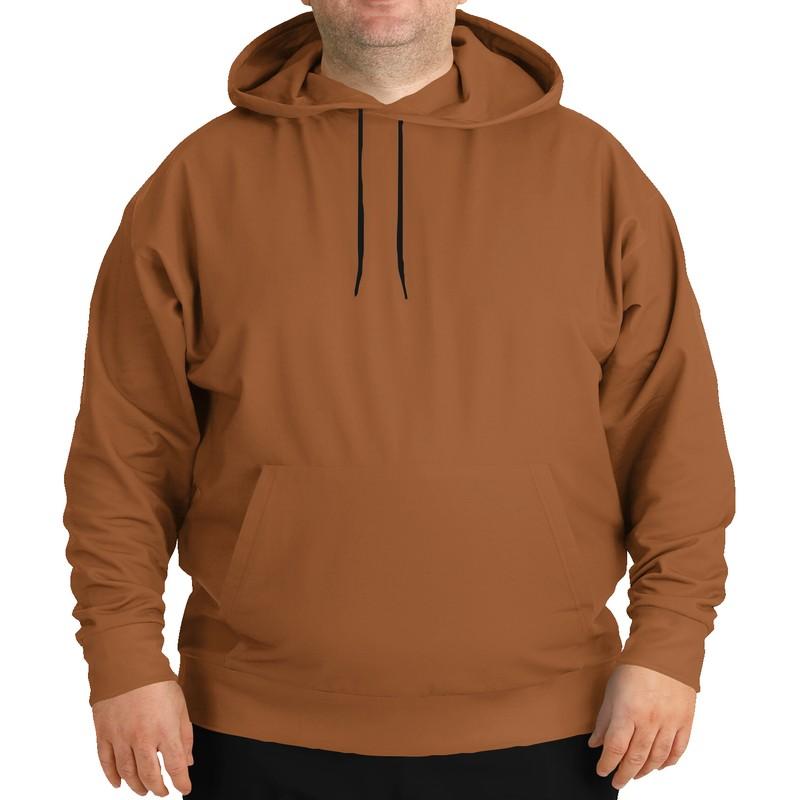 Medium Midtone Orange Hoodie (C0M60Y80K45) - Man Front PLUS