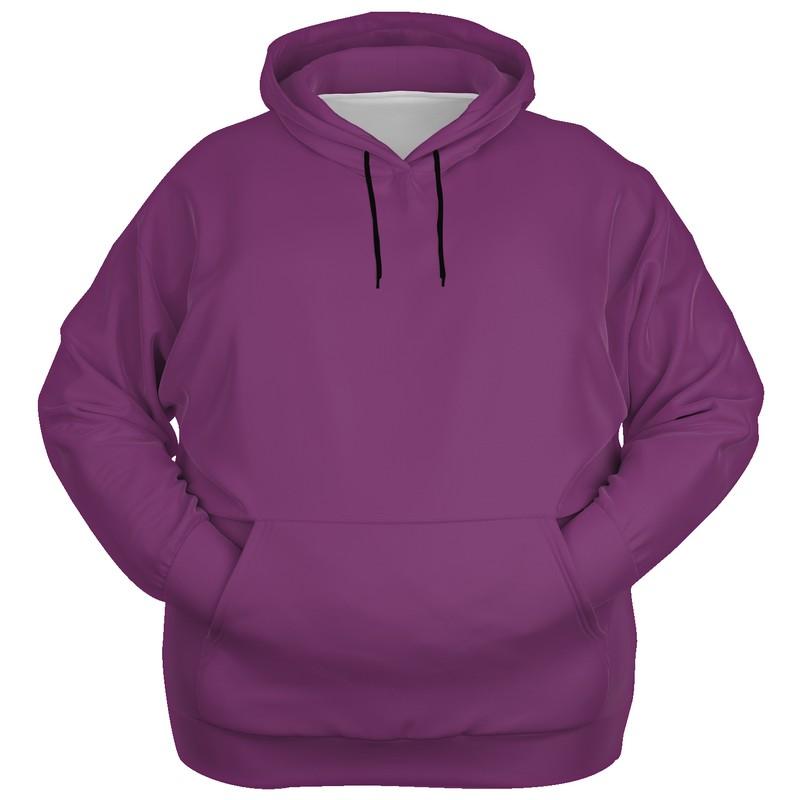 Medium Midtone Purple Hoodie (C30M80Y0K45) - Ghost Front PLUS