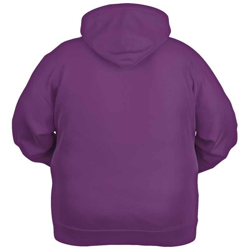 Medium Midtone Purple Hoodie (C40M80Y0K45) - Ghost Back PLUS