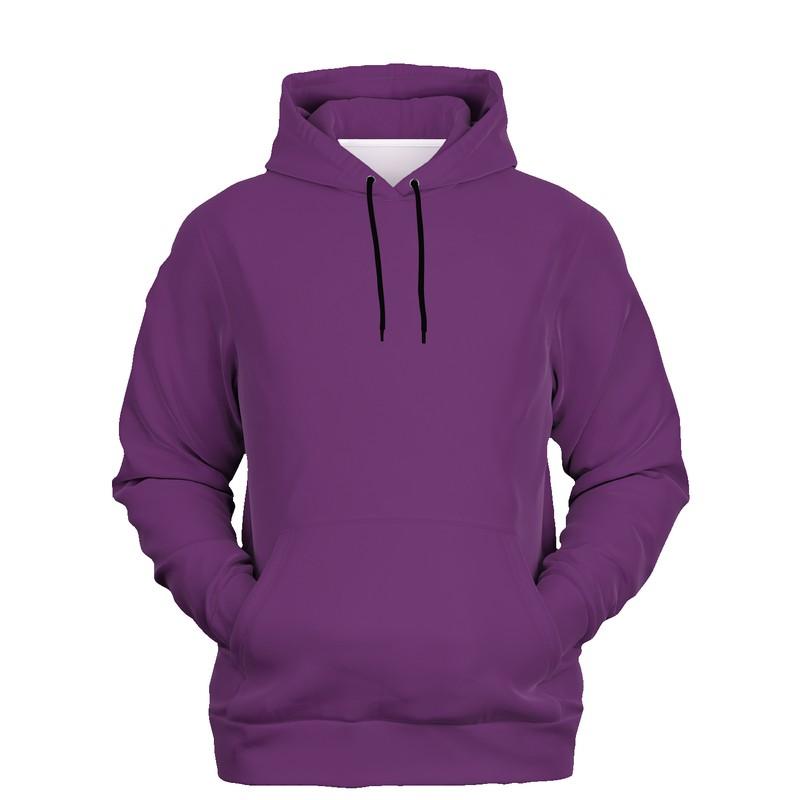 Medium Midtone Purple Hoodie (C40M80Y0K45) - Ghost Front