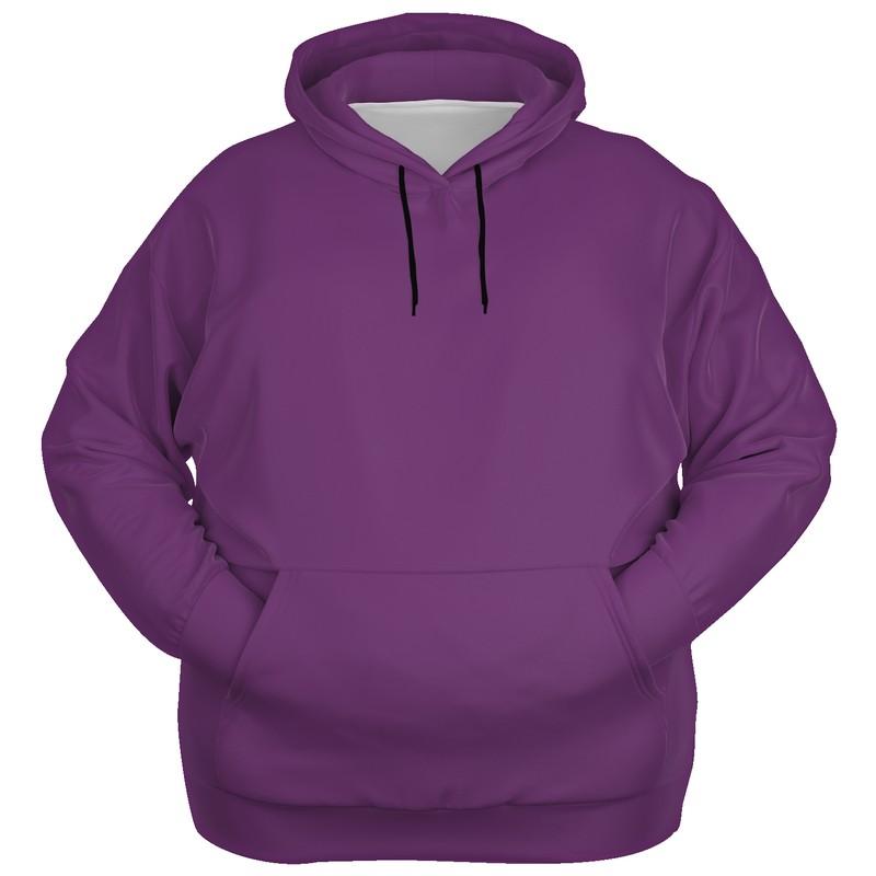 Medium Midtone Purple Hoodie (C40M80Y0K45) - Ghost Front PLUS