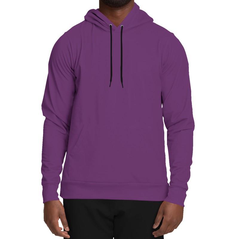 Medium Midtone Purple Hoodie (C40M80Y0K45) - Man Front