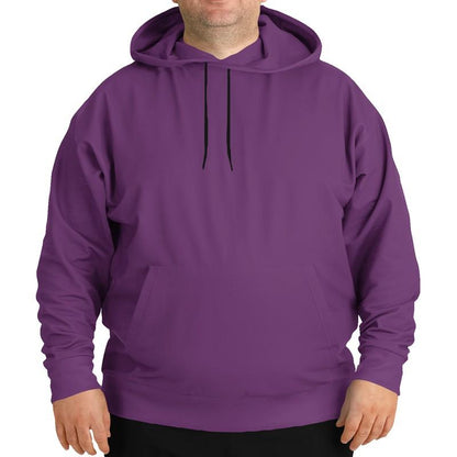 Medium Midtone Purple Hoodie (C40M80Y0K45) - Man Front PLUS