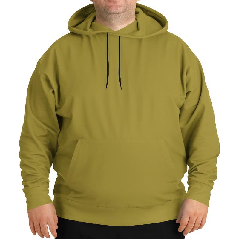 Medium Midtone Yellow Hoodie (C0M10Y80K45) - Man Front PLUS