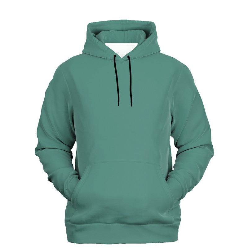 Medium Muted Blue-Green Hoodie (BG-MU-ME) - Ghost Front