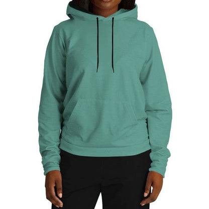 Medium Muted Blue-Green Hoodie (BG-MU-ME) - Woman Front