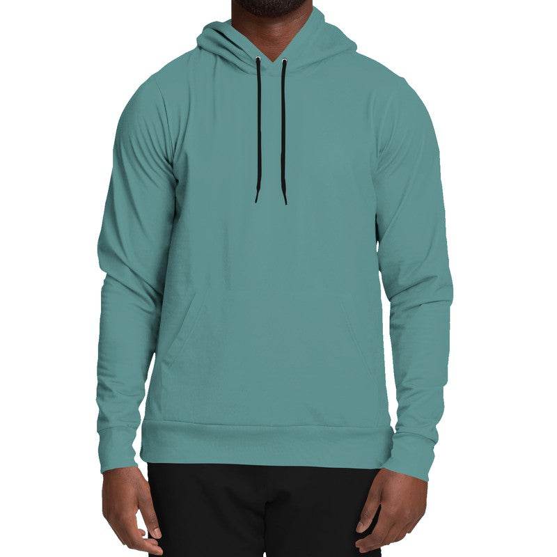 Medium Muted Blue-Green Hoodie (CBG2-MU-ME) - Man Front