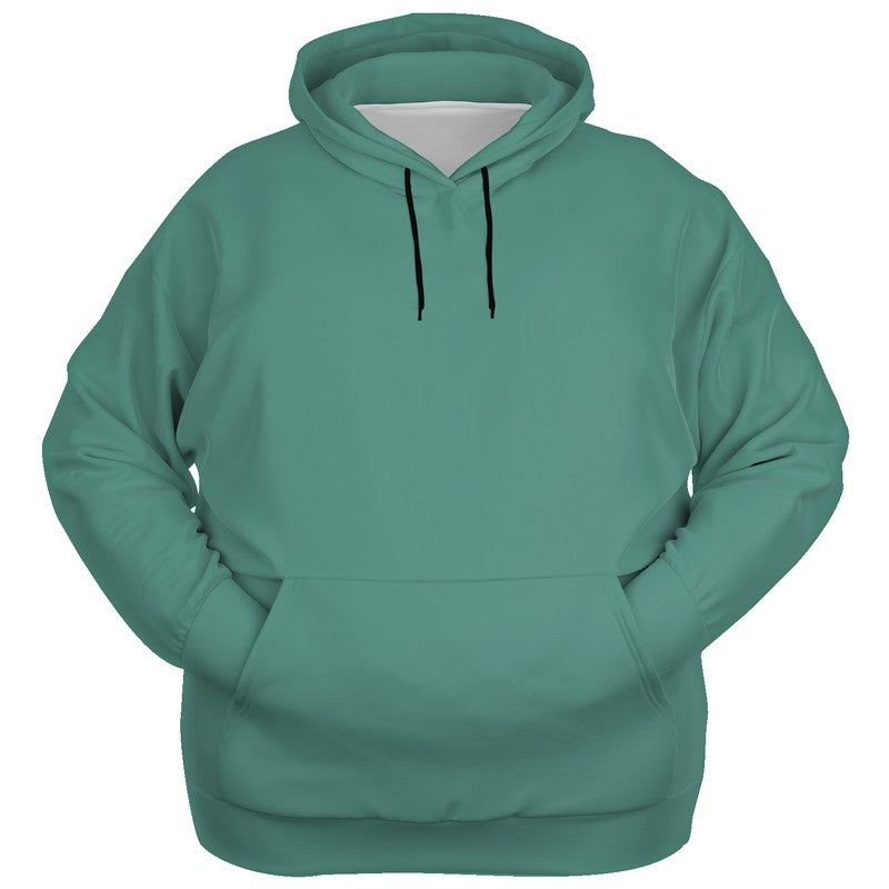 Medium Muted Blue-Green Hoodie PLUS (BG-MU-ME) - Ghost Front PLUS