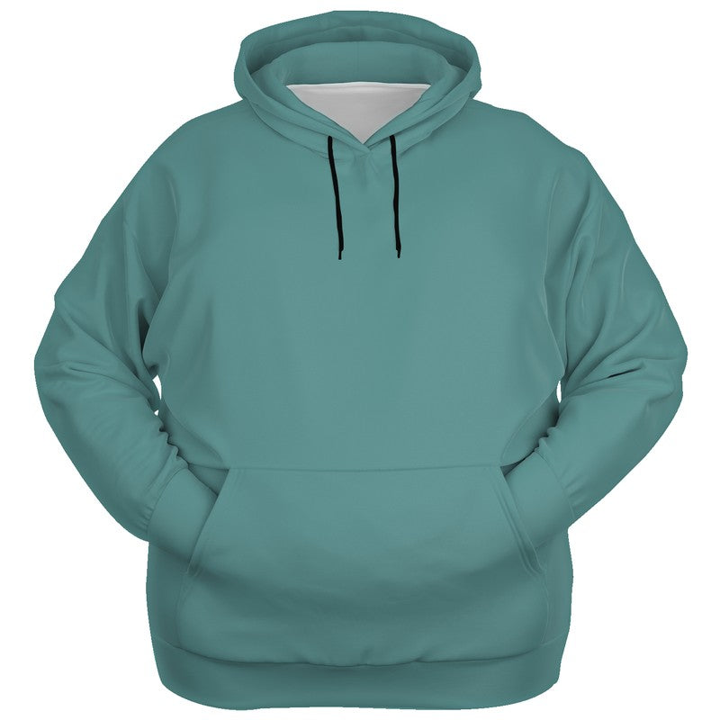 Medium Muted Blue-Green Hoodie PLUS (CBG2-MU-ME) - Ghost Front PLUS