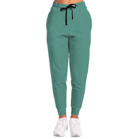 Medium Muted Blue-Green Joggers (BG-MU-ME) - Woman Front
